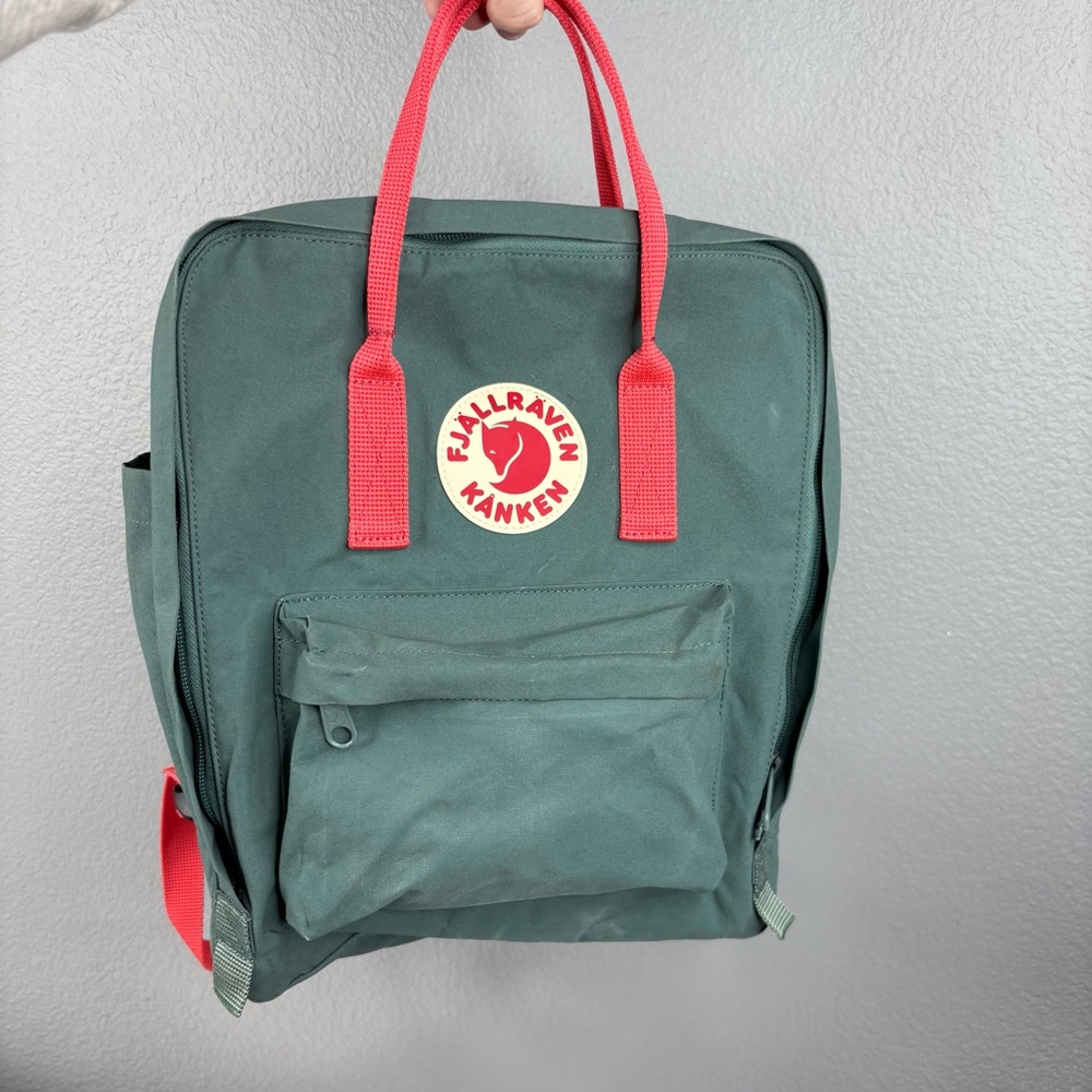 Fjallraven Kanken Frost Green/Peach Pink Backpack